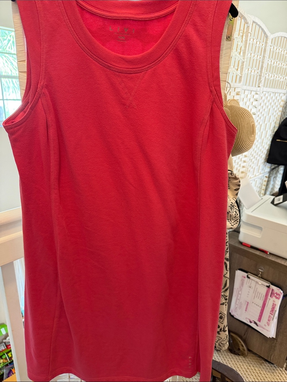 Coral Livi Active Vibrant Red Sleeveless Tank